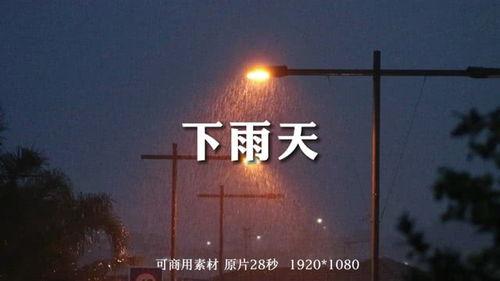 下雨视频素材